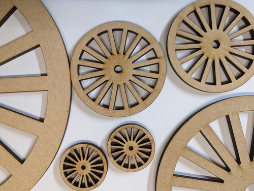 Large wheel 6mm - large, wooden