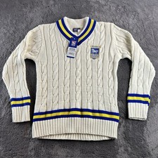 Ipswich Town Cricket Jumper ITFC Football Cable Knit Mens Size Medium BNWT