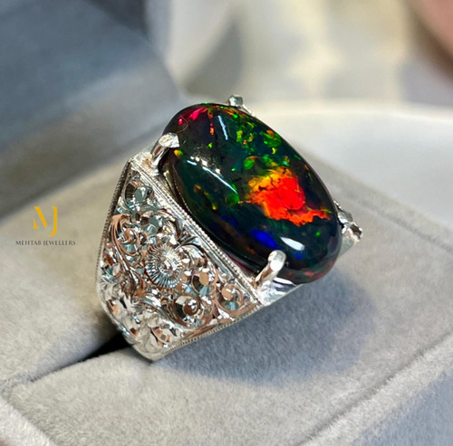 Natural ethiopian black opal - natural,