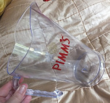 Pimms pitcher in clear plastic, 22cm