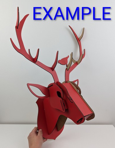 Animal head wall ornament - 3d,