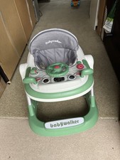 Baby Walker 2-in-1 Adjustable Height Security Design Fun for Kid Learning Tray