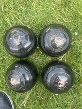 Set Of 4 X Vitalite Bias 3 4 7/8 Lawn Bowls