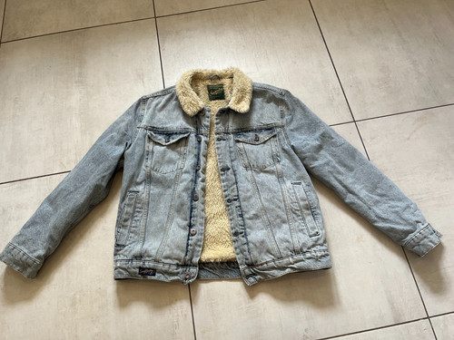 Superdry denim sherpa jacket - superdry,