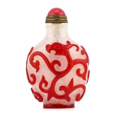 Chinese peking glass overlaid - chinese,