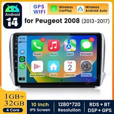 Android 14 Car Stereo Radio For Peugeot 208/2008 2012-2018 CarPlay GPS WIFI DAB+