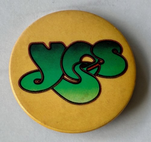 Yes green logo vintage - green, metal