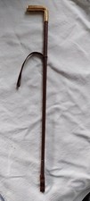 Vintage brass handled - brass, braided
