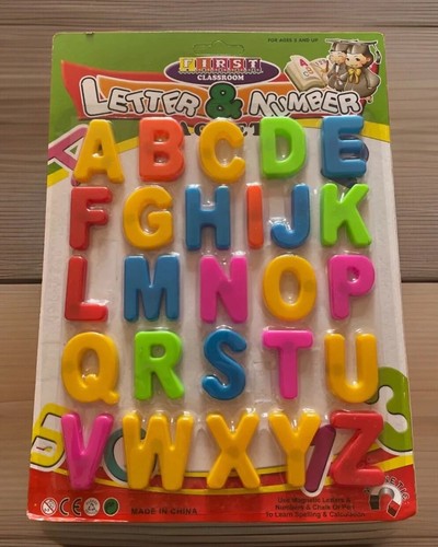 Magnetic letters numbers - letters,