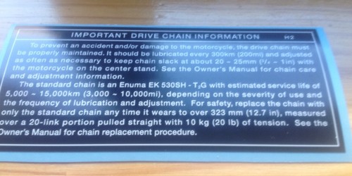 Kawasaki 750 triple chain - h2,
