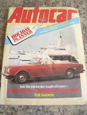 AUTOCAR MAGAZINE JAN 1982 CONTINENTAL GUIDE ROLLS-ROYCE CORNICHE CONVERTIBLE