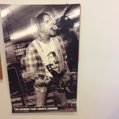 Nirvana kurt cobain poster - nirvana,