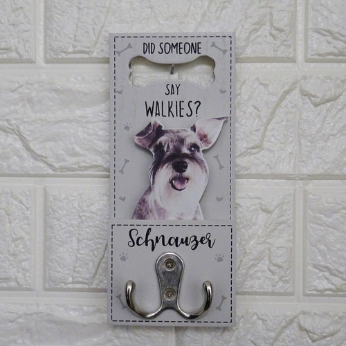 Schnauzer terrier dog - terrier, lead