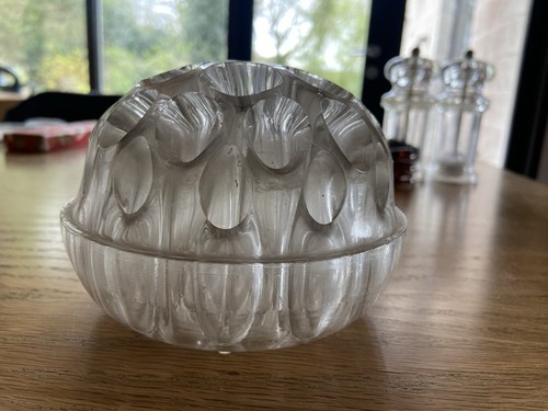 Vintage glass rose frog extra - vintage,