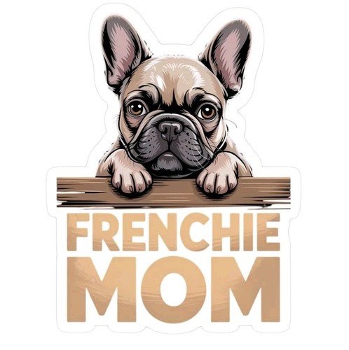 Frenchie mom car magnet french - frenchie,