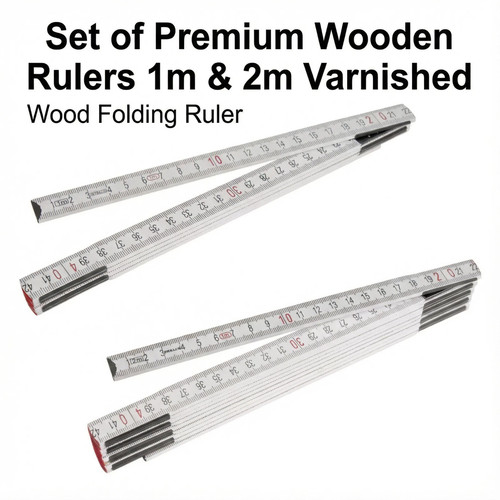 Set premium wooden - of, rulers