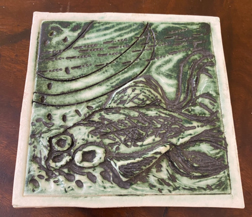 Ceramic tile fish - ceramic,