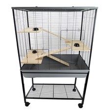 Rat Hamster Pet Cage Grey On
