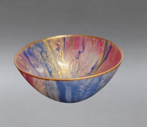 Vintage enamel copper - enamel, bowl