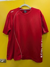Vtg Y2K Umbro Red Technical
