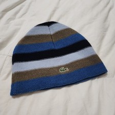 Lacoste Striped Wool Beanie