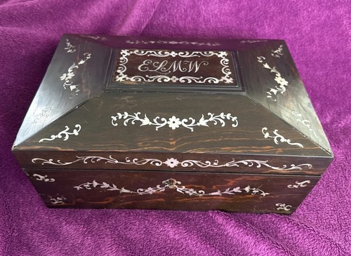 Antique sewing box mother - box, of
