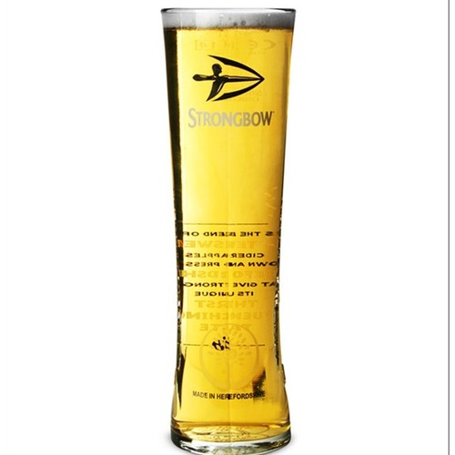 Strongbow beer pint glass - strongbow,