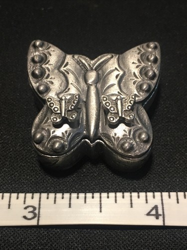 Torino butterfly pewter box - butterfly,