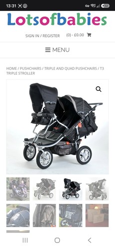 Lots babies triple - triple, buggy