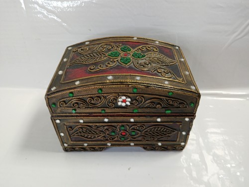 Wooden chest box - box, red