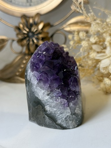 Deep purple amethyst geode - deep,