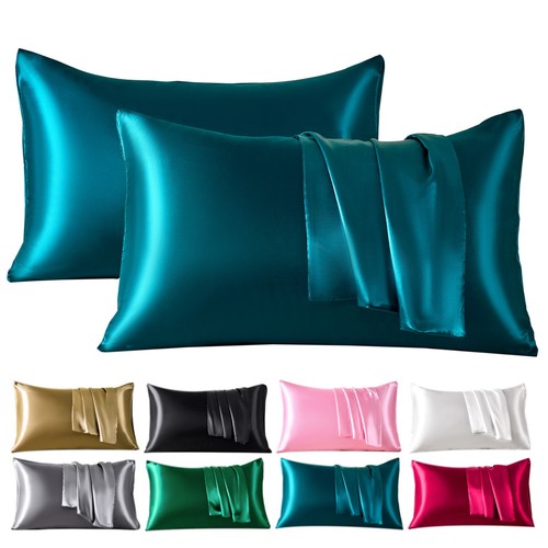 2pcs satin pillowcases soft - 2pcs,