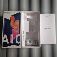 Genuine Samsung Galaxy A10 (2019) ***Empty Box*** With UK/EU Accessories Blue