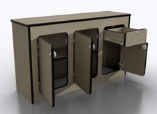 PLY Camper Kitchen Pod Van Furniture Unit Campervan Storage Cupboard POD040WM