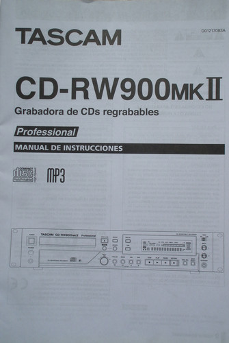 Tascam manual guide book - manual,