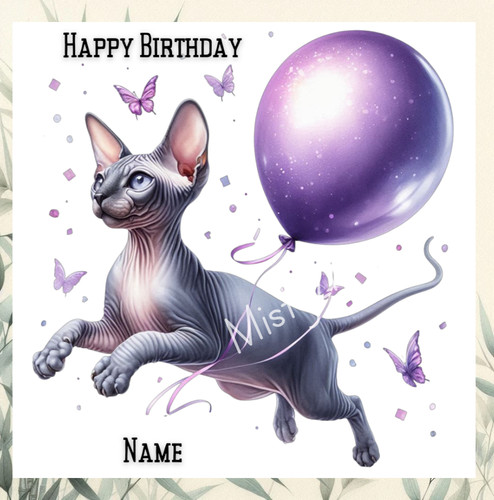 Personalised hairless cat - personalised,