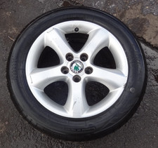 SKODA FABIA MK2 ALLOY WHEEL & TYRE 195/55/15 SPARE WHEEL? 2007~2014⭐RAPID POST⭐3