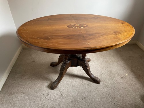 Tilt top loo oval table - loo,