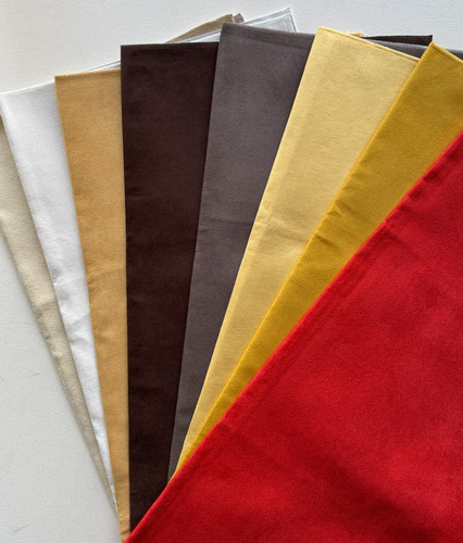 Faux suede fabric remnants - faux,
