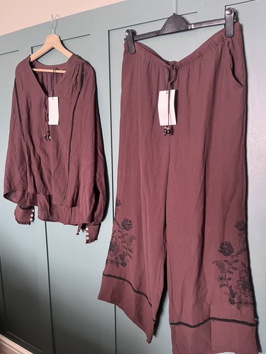 Zara medium brown embroidered - zara,