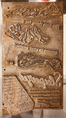 Letterpress metal printing - metal,