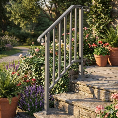 Iron handrail for steps - handrail, 2-3