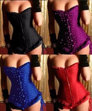 SATIN & DIAMANTE CORSET TOPS