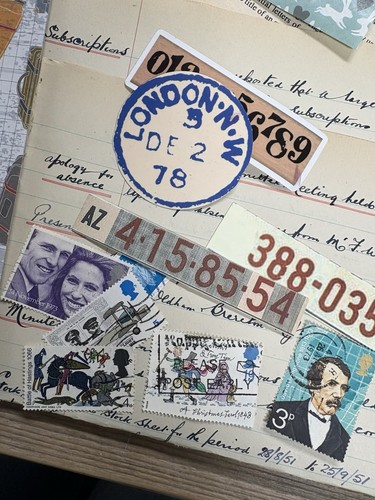 Vintage ephemera journal