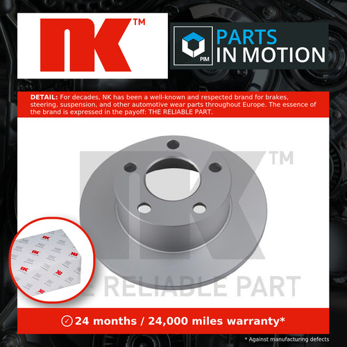 Brake discs pair solid fits - solid,