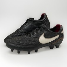 Nike Tiempo Dois Ronaldinho Football Boots Mens Size UK 7 Black R10 FG 2008