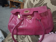 Cerise Leather Tula Handbag