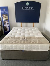 HYPNOS Branded Medium/Soft Comfort Mattress & grey divan 150X200cm 5ft king