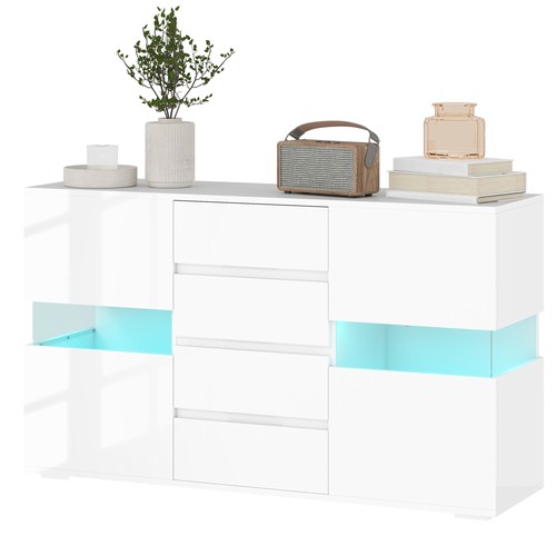 Homcom led sideboard high - led,