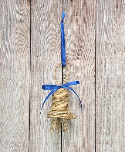 Handcrafted straw corn - straw, dolly